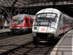 Steuerwagen Bauart Wittenberge IC-Steuerwagen und Steuerwagen Wittenberg im K�lner Hbf am 4.6.10