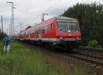 Hier sieht man einen Steuerwagen des ILA-Shuttle. Er durchf�hrt hier ...