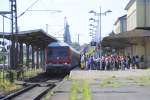Steuerwagen Bauart Wittenberge Am 17.06.2010, war das Gleis 11 in Lehrte total voll, weil der RE aus Braunschweig in Lehrte endete. Deshalt ist auch der RE aus Wolfsburg auf Gleis 11 einfahren.