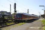 Steuerwagen Bauart Wittenberge Witteberg Steuerwagen, verl�sst Lehrte, am 17.06.2010.