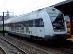 Ein Bombardier Doppelstockwagen der DSB steht am 15.01.2012 im Bahnhof ... Ein Bombardier Doppelstockwagen der DSB steht am 15.01.2012 im Bahnhof ...