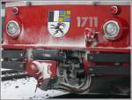 Frontansicht des Steuerwagens 1711 in Landuart. (11.03.2010)  ...