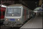Hier zu sehen der Steuerwagen eines gemischten Eurobahnparks der als ...