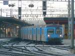 Steuerwagen und Wendezuge SNCF - Pendelzug bei Rangierfahrt im Bahnhof von Genf am 11.12.2009