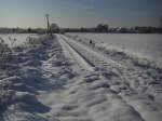stillgelegte-strecken-sonstige Winterliche Ruhe an der stillgelegten Bahnstrecke Pretzsch-Eilenburg,05.01.2010