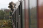 Stimmungsbilder Die 218 217-8 mal wieder live auf dem RE12 nach K�ln Messe/Deutz, aufgenommen bei Vollstoff in Erftstadt am 01.11.2009