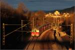 S-Bahn auf der Remsbahn bei Rommelshausen im Abendsonnenlicht. 04.04.2010. (Matthias) ...