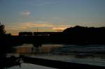 Abendimpression an der Donaubr�cke bei Poikam an der KBS 993 ...