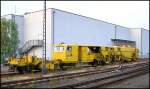 Stopfmaschinen USM 641 der DB Netz Instandhaltung steht abgestellt in Wilhelmshaven Bf. 08/07/2010