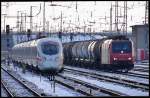 Fr�hmorgentliches Treffen eines ICE-T ...  J�rg Trutwig 30.11.2009