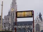 Antwerpen Groenplaats: Abfahrtstafel der Metro aufgenommen am 14.M�rz 2009  ...