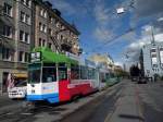 Motorwagen 677 auf der Linie 8 w�rend einer Umleitung. Die ...