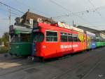 strasenbahn-basel-bvb-blt BVB - Be 4/6 629 und be 4/6 638 abgestellt am 31.10.2009