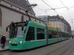 strasenbahn-basel-bvb-blt Am Vogel Gryff wurde die Linie 8 via Wettsteinplatz umgeleitet. Hier Combino 316 an der Haltestelle Claraplatz. Die Aufnahme stammt vom 27.01.2010.