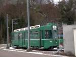 Motorwagen 482 wartet in der Wartenbergschlaufe auf seine Abfahrtszeit. Die ...