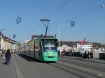 BVB - Be 6/8 322 unterwegs auf der Linie 6 ...
