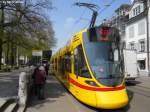 strasenbahn-basel-bvb-blt BLT Nr. 151 (Be 6/10 ''Tango'') am 21.4.2010 in Basel, Universit�tsspital.