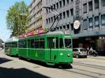 strasenbahn-basel-bvb-blt BVB - Be 4/4 457 mit Beiwagen unterwegs auf der Linie 15 am 24.05.2010