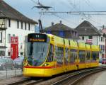 strasenbahn-basel-bvb-blt Ein Tango der BLT (Wagennummer leider nicht sichtbar) zwischen Ruchfeld und Dreispitz am 28.07.10