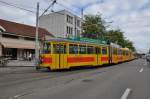 Be 4/6 mit der Betriebsnummer 113 verlässt die Endhaltestelle der ... Be 4/6 mit der Betriebsnummer 113 verlässt die Endhaltestelle der ...