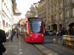 strasenbahn-bern-bernmobil Bernmobil Be 6/8 653 in der Marktgasse. 29.03.2010