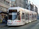 Strasenbahn Genf TPG - Tram Be 6/8 870 bei der Haltestelle Lyon am 11.12.2009