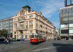 Strasenbahn Prag 240 & 628 am 27.09.09 Vaclavske Namesti (Wenzelsplatz)