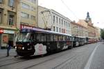Strasenbahn Prag 7202 am 28.09.09 in der Stefanikova (Andel)