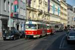 Strasenbahn Prag 8094 am 27.09.09 in der Na Porici kurz vor dem Platz der Republik (Namesti Republiky)