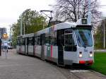 Strasenbahn Rotterdam ZGT 6/6 746 bei der Haltestelle Parksluizen auf der Linie 8 am 13.11.09