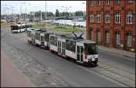 Tw 1037 auf der Linie 6 nach Pomonzany (Typ Tatra ...