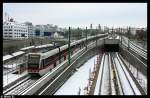 strasenbahn-wien Zug bestehend aus T+T+T+T an der Rampe Lengenfeldgasse. Aufgenommen am 14.02.10