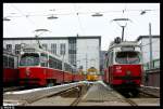 Das besondere am Betriebsbahnhof Favoriten ist das durch den Betriebshof ...