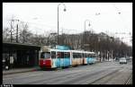 strasenbahn-wien E2+c5 Zug mit Vollwerbung am Dr.Karl Renner Ring. Aufgenommen am 15.02.10