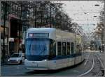 Strasenbahn Zurich Ein wei�es Tram (VBG) Be 5/6 N� 3068 'Cobra' aufgenommen am Hauptbahnhof in Z�rich am 27.12.09. (Hans)