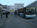 Strasenbahn Zurich Schienen-Erneuerung in Z�rich Bhf. Wiedikon. Vorzeitiges Wenden der VBZ-Tramlinien 9 und 14, bzw. Busersatz bis Endstation Triemli, 07. M�rz 2009, 18:08