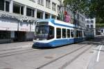 Strasenbahn Zurich Be 5/6 3037 am 26.6.10 beim Bahnhof Stadelhofen.