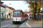 Wagen 22 an der Endstelle Strausberg Lustgarten.  ...