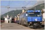 RE nach Chur in St.Moritz mit Ge 4/4 III 647 ...