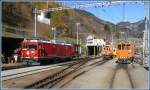 Die Zweikraftlok Gem 801 Steinbock posiert f�r den Foto-(Grafen) neben ...