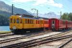 Am 15.08.07 konnte im Bahnhof von St.Moritz der historische 
Bernina-Triebwagen ...