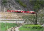 ABe 8/12 3501 befindet sich oberhalb des Kreisviadukts auf dem ...