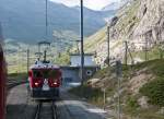 RhB ABe 4/4 56 und 54 am 9. August 2010 ...