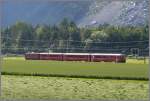 Der abendliche Pendlerzug RE1250 mit Ge 4/4 I 602 Bernina  ...