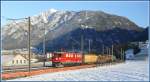 Ein G�terzug mit Ge 6/6 II 707 Scuol verl�sst Chur ...