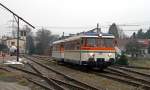 sweg-sudwestdeutsche-verkehrs-ag Am 25. Januar 2010 beschleunigen der VT 9 sowie der VT 26 als Scheinanfahrt aus dem Bahnhof von H�ffenhardt.