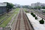 Zhudong Station in Blickrichtung Hsinchu gesehen.