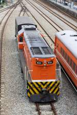 R31 (A1A'A1A'-de, GM-EMD, Type G12, Bauj. 1961, Fabr.Nr. 26323) am 02.Juni 2014 in Miaoli Station.