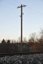 Ein alter Telegrafenmast in ...  Julian 14.01.2012