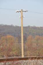 Ein erneuerter Telegrafenmast kurz ...  Julian 20.01.2012